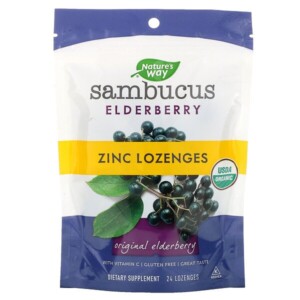 Mua Nature's Way Sambucus Elderberry Zinc Lozenges with Vitamin C 24 Lozenges giảm giá rẻ Hà nội TPHCM