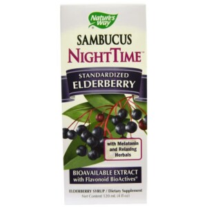 Nature's Way Sambucus NightTime Standardized Elderberry 4 fl oz (120 ml) 033674105320