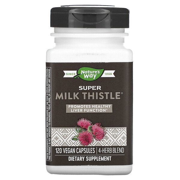 Nature's Way Super Milk Thistle 120 viên 3 nature s way super milk thistle 120 vegan capsules 2218