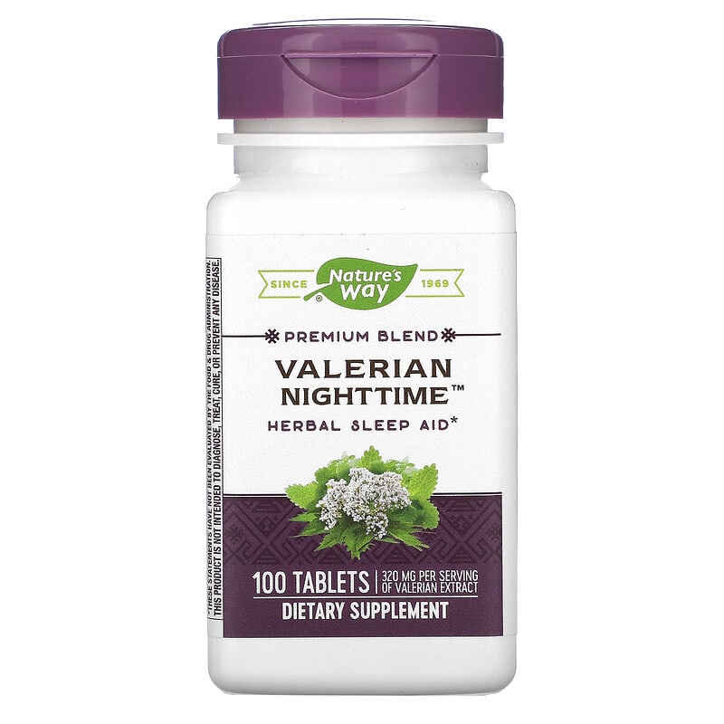 Nature's Way Valerian Nighttime 100 Tablets 3 Nature's Way Valerian Nighttime 100 Tablets 033674066409