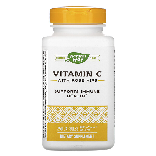 Mua Nature's Way Vitamin C with Rose Hips 500 mg 250 viên giảm giá rẻ Hà nội TPHCM