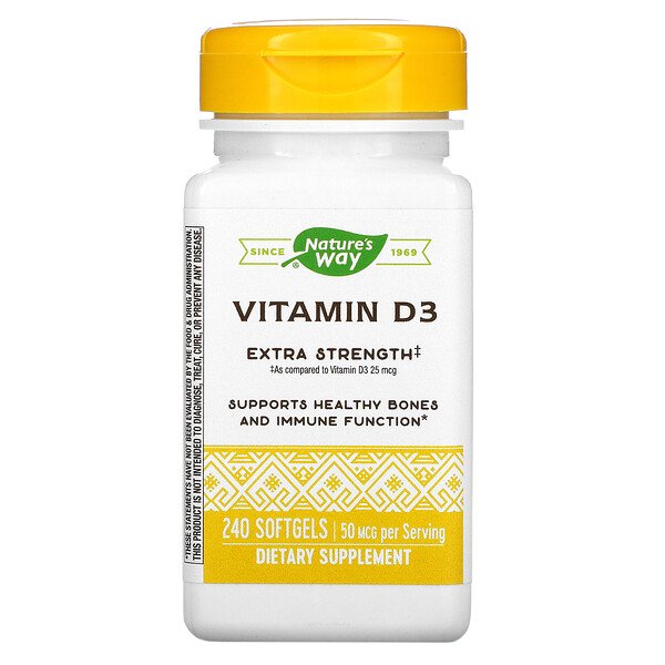Mua Nature's Way Vitamin D3 50 mcg 240 Softgels giảm giá rẻ Hà nội TPHCM