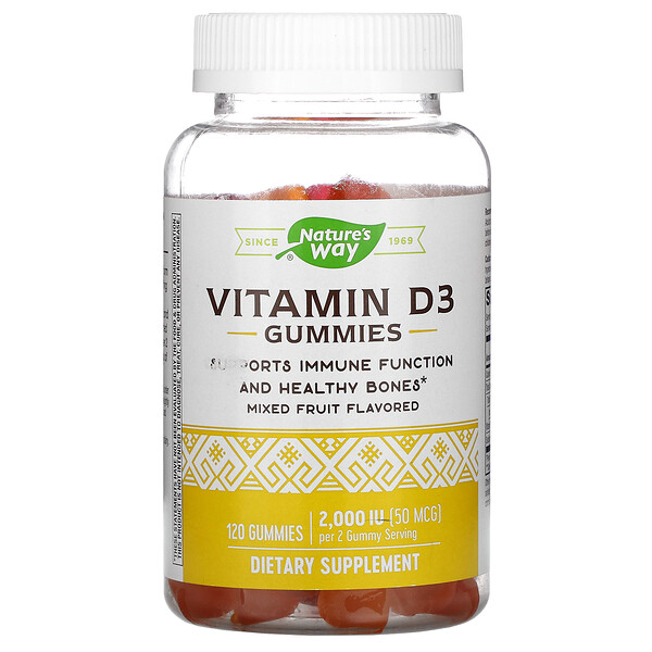 Mua Nature's Way Vitamin D3 Gummies Mixed Fruit 50 mcg 2