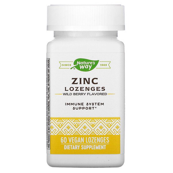 Mua Nature's Way Zinc Lozenges Wild Berry Flavored 60 Vegan Lozenges giảm giá rẻ Hà nội TPHCM