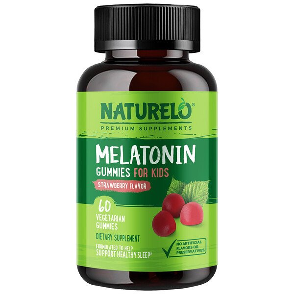 Mua NATURELO Melatonin Gummies For Kids Strawberry 60 Vegetarian Gummies giảm giá rẻ Hà nội TPHCM