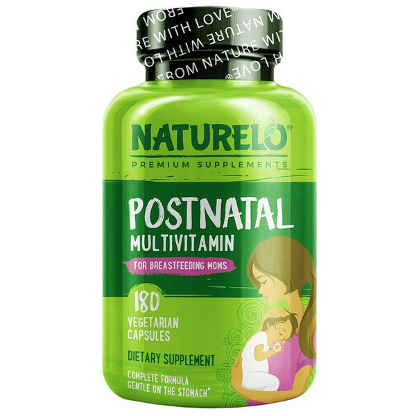 NATURELO Postnatal Multivitamin for Breastfeeding Moms 180 Vegetarian Capsules 2 naturelo postnatal multivitamin for breastfeeding moms 180 vegetarian capsules 97681
