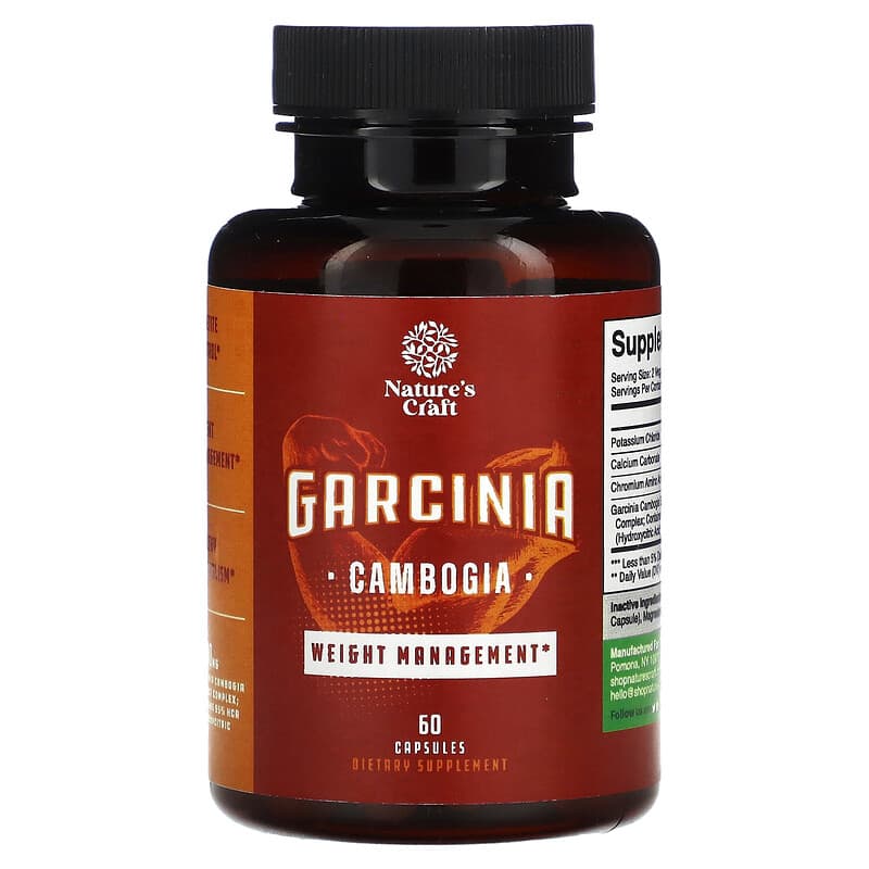 Natures Craft Garcinia Cambogia 60 Capsules 3 Natures Craft Garcinia Cambogia 60 Capsules 806802596129