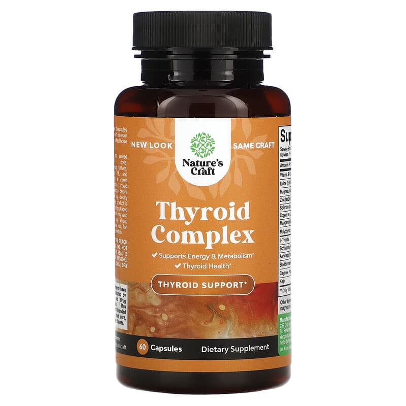 Natures Craft Thyroid Complex 60 Capsules 3 Natures Craft Thyroid Complex 60 Capsules 806808279057