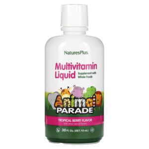 NaturesPlus Animal Parade Multivitamin Liquid Tropical Berry 30 fl oz (887.1 ml) 097467299511
