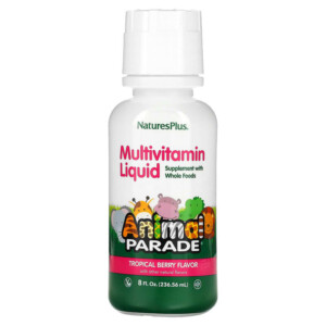 NaturesPlus Animal Parade Multivitamin Liquid Tropical Berry 8 fl oz (236.56 ml) 097467299542