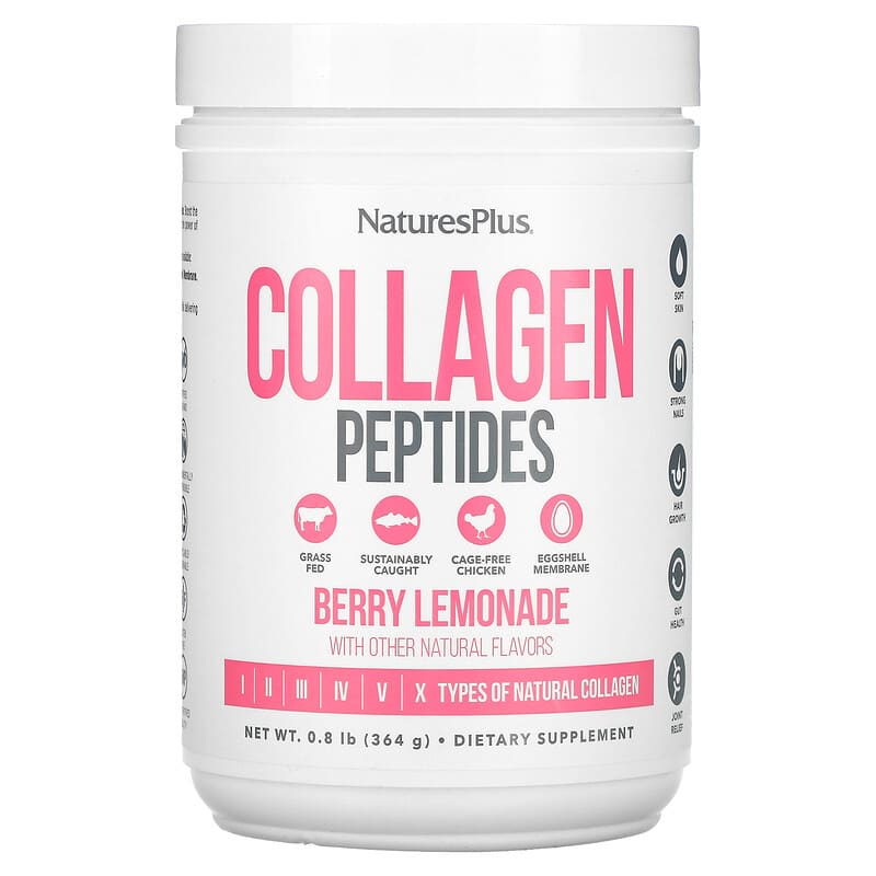 NaturesPlus Collagen Peptides Berry Lemonade 0.8 lbs (364 g) 3 NaturesPlus Collagen Peptides Berry Lemonade 0.8 lbs (364 g) 097467459694