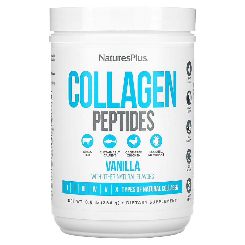 NaturesPlus Collagen Peptides Vanilla 0.8 lb (364 g) 3 NaturesPlus Collagen Peptides Vanilla 0.8 lb (364 g) 097467459663
