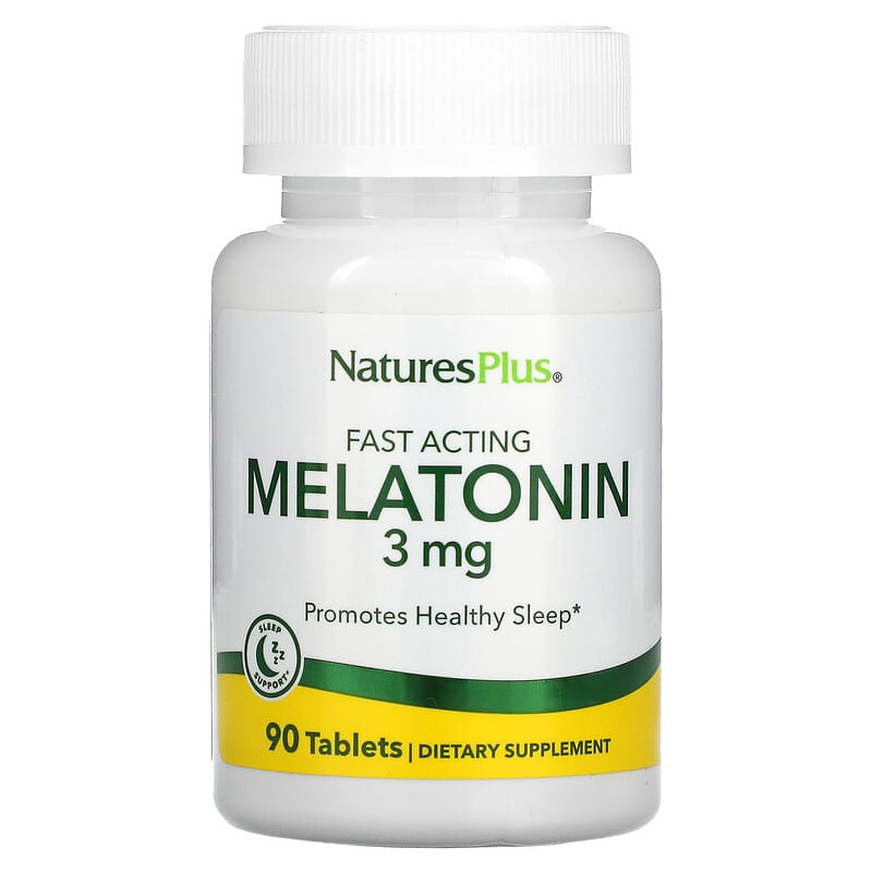 NaturesPlus Fast Acting Melatonin 3 mg 90 Tablets 3 NaturesPlus Fast Acting Melatonin 3 mg 90 Tablets 097467476257
