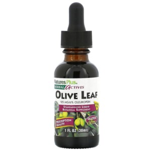 NaturesPlus Herbal Actives Olive Leaf Alcohol Free 1 fl oz (30 ml) 097467078499