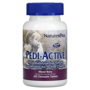 NaturesPlus Pedi-Active Supplement for Active Children Mixed Berry 120 Chewable Tablets 097467030015