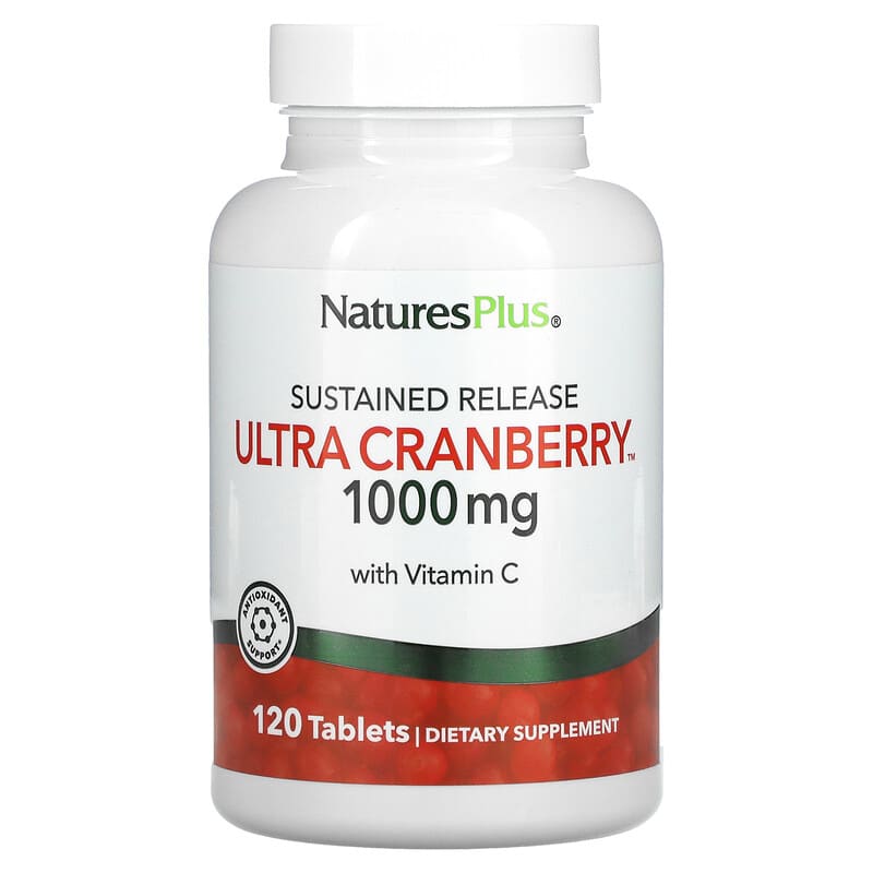 NaturesPlus Ultra Cranberry Sustained Release 1.000 mg 120 Tablets 3 NaturesPlus Ultra Cranberry Sustained Release 1.000 mg 120 Tablets 097467039520