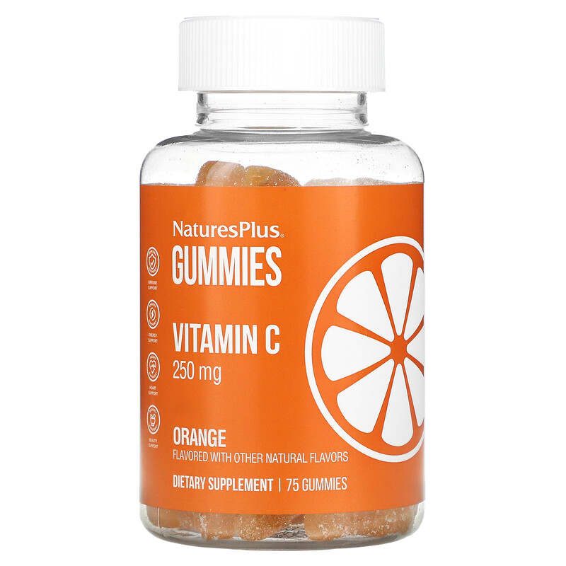 NaturesPlus Vitamin C Gummies Orange 125 mg 75 Gummies 3 NaturesPlus Vitamin C Gummies Orange 125 mg 75 Gummies 097467022041