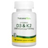 NaturesPlus Vitamins D3 & K2 90 Tablets 2 NaturesPlus Vitamins D3 & K2 90 Tablets 097467104365