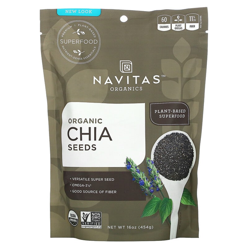 Navitas Organics Organic Chia Seeds 16 oz (454 g) 3 Navitas Organics Organic Chia Seeds 16 oz (454 g) 858847000338