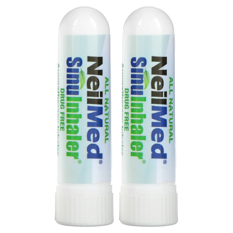 NeilMed SinuInhaler Aromatherapy Inhaler Drug Free 2 Inhalers 0.014 oz (0.4 g) 3 NeilMed SinuInhaler Aromatherapy Inhaler Drug Free 2 Inhalers 0.014 oz (0.4 g) 705928010079