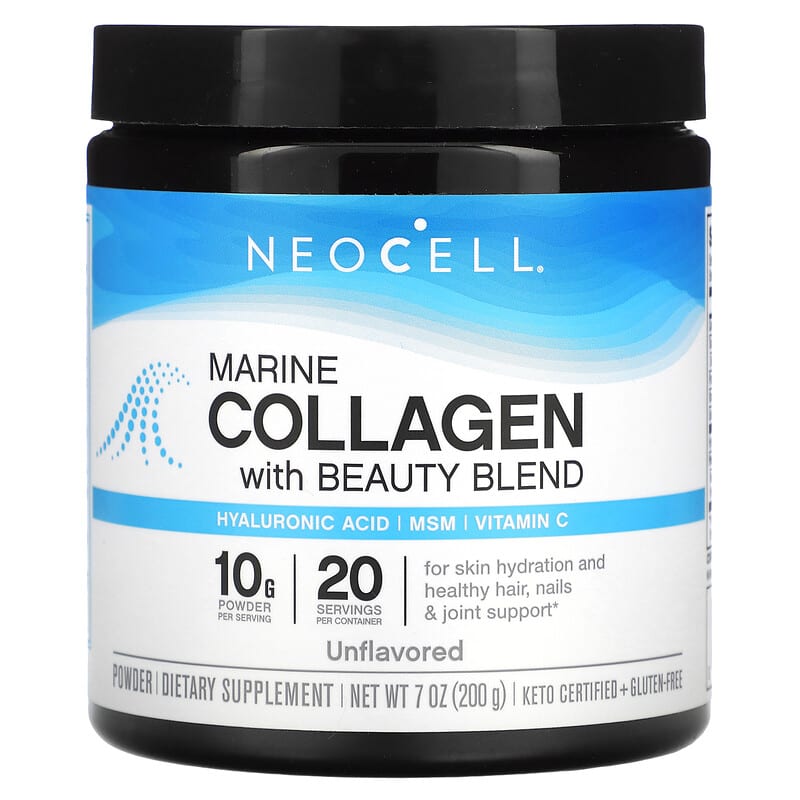 NeoCell Marine Collagen With Beauty Blend Powder Unflavored 7 oz (200 g) 3 NeoCell Marine Collagen With Beauty Blend Powder Unflavored 7 oz (200 g) 016185132702