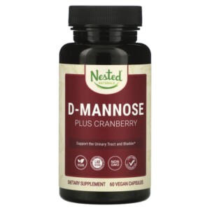 Nested Naturals D-Mannose Plus Cranberry 60 Vegan Capsules 852446007033