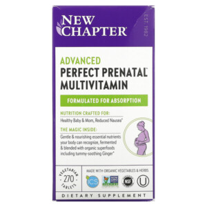 Mua New Chapter Advanced Perfect Prenatal Multivitamin 270 Vegetarian viên giảm giá rẻ Hà nội TPHCM