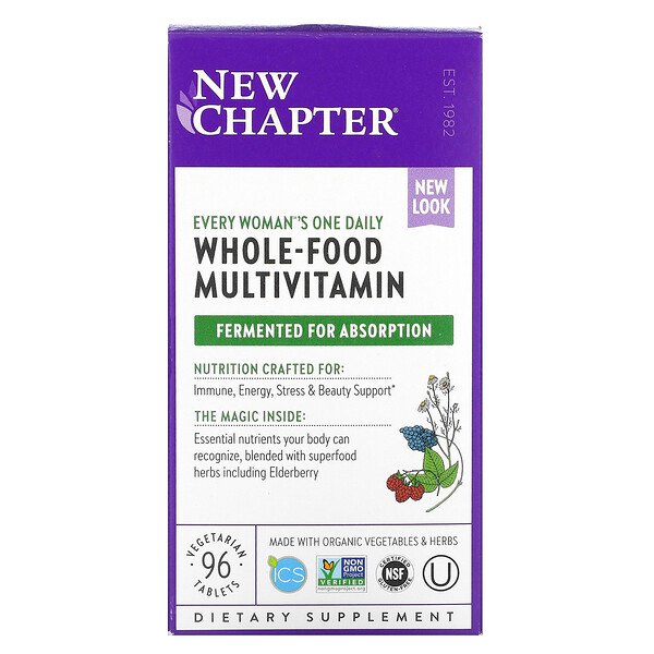 New Chapter Every Woman's One Daily Whole-Food Multivitamin 96 viên 3 new chapter every woman s one daily whole food multivitamin 96 vegetarian tablets 52816