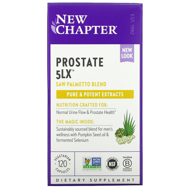 New Chapter Prostate 5LX 120 viên 6 new chapter prostate 5lx 120 vegetarian capsules 64491