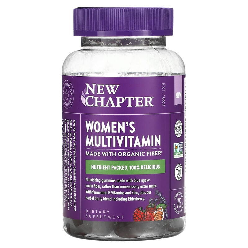 New Chapter Women's Multivitamin Berry Citrus 75 Gummies 3 New Chapter Women's Multivitamin Berry Citrus 75 Gummies 727783903501