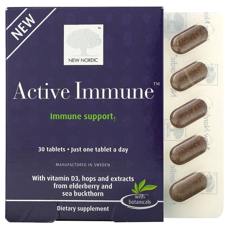 New Nordic Active Immune Immune Support 30 viên 3 new nordic active immune immune support 30 tablets 104027