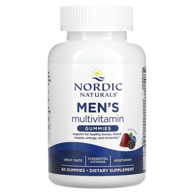 Nordic Naturals Men's Multivitamin Gummies Mixed Berry 60 Gummies 3 Nordic Naturals Men's Multivitamin Gummies Mixed Berry 60 Gummies 768990301001
