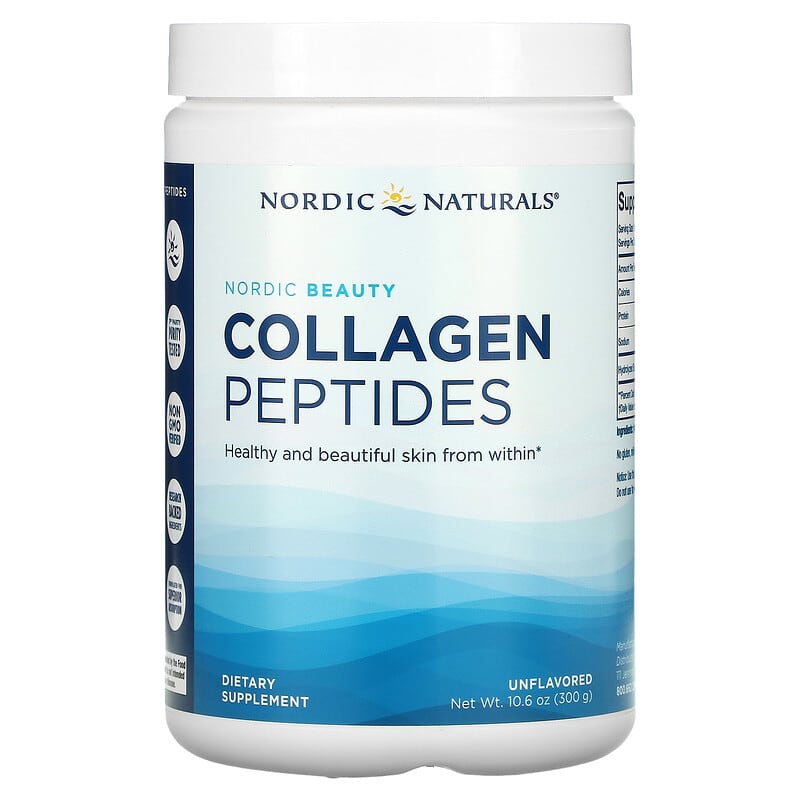 Nordic Naturals Nordic Beauty Collagen Peptides Unflavored 10.6 oz (300 g) 3 Nordic Naturals Nordic Beauty Collagen Peptides Unflavored 10.6 oz (300 g) 768990016585