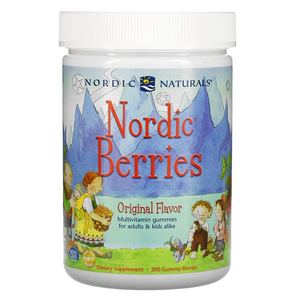 Mua Nordic Naturals Nordic Berries Multivitamin Gummies Original Flavor 200 Gummy Berries giảm giá rẻ Hà nội TPHCM