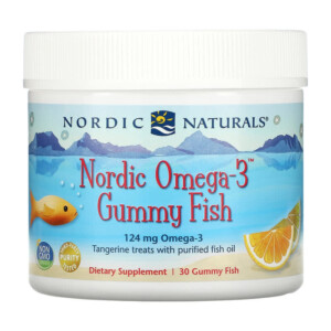 Nordic Naturals Nordic Omega-3 Gummy Fish Tangerine Treats 124 mg 30 Gummy Fish 768990301407