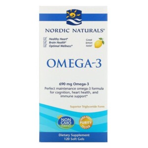 Mua Nordic Naturals Omega-3 Lemon 690 mg 120 Soft Gels giảm giá rẻ Hà nội TPHCM