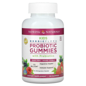 Nordic Naturals Probiotic Gummies Kids Merry Berry Punch 60 Gummies 768990301704