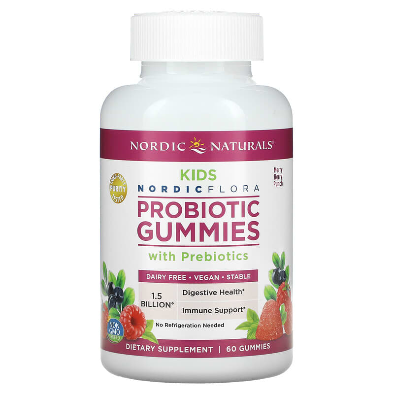 Nordic Naturals Probiotic Gummies Kids Merry Berry Punch 60 Gummies 3 Nordic Naturals Probiotic Gummies Kids Merry Berry Punch 60 Gummies 768990301704