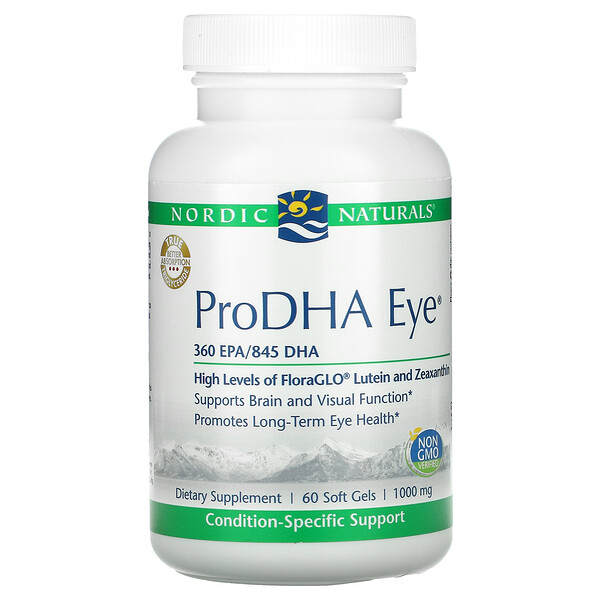 Nordic Naturals ProDHA Eye 500 mg 60 Soft Gels 3 nordic naturals prodha eye 500 mg 60 soft gels 70464