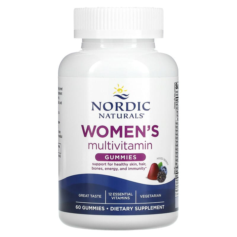 Nordic Naturals Women's Multivitamin Gummies Mixed Berry 60 Gummies 3 Nordic Naturals Women's Multivitamin Gummies Mixed Berry 60 Gummies 768990301018