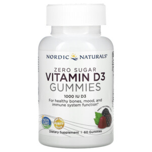 Mua Nordic Naturals Zero Sugar Vitamin D3 Gummies Wild Berry 25 mcg 1