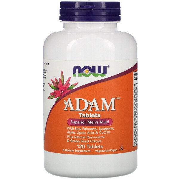 Mua Now Foods ADAM Superior Men's Multi 120 viên giảm giá rẻ Hà nội TPHCM