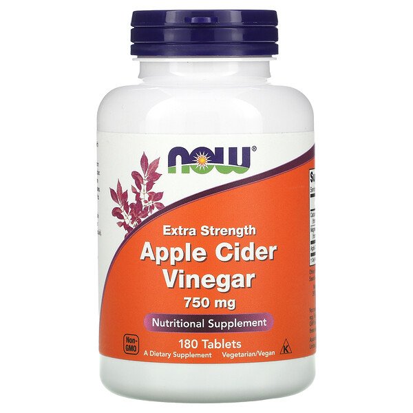 Mua Now Foods Apple Cider Vinegar Extra Strength 750 mg 180 viên giảm giá rẻ Hà nội TPHCM