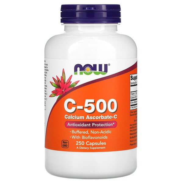 NOW Foods C-500 Calcium Ascorbate-C 250 Capsules 2 Mua Now Foods C-500 Calcium Ascorbate-C 250 viên giảm giá rẻ Hà nội TPHCM