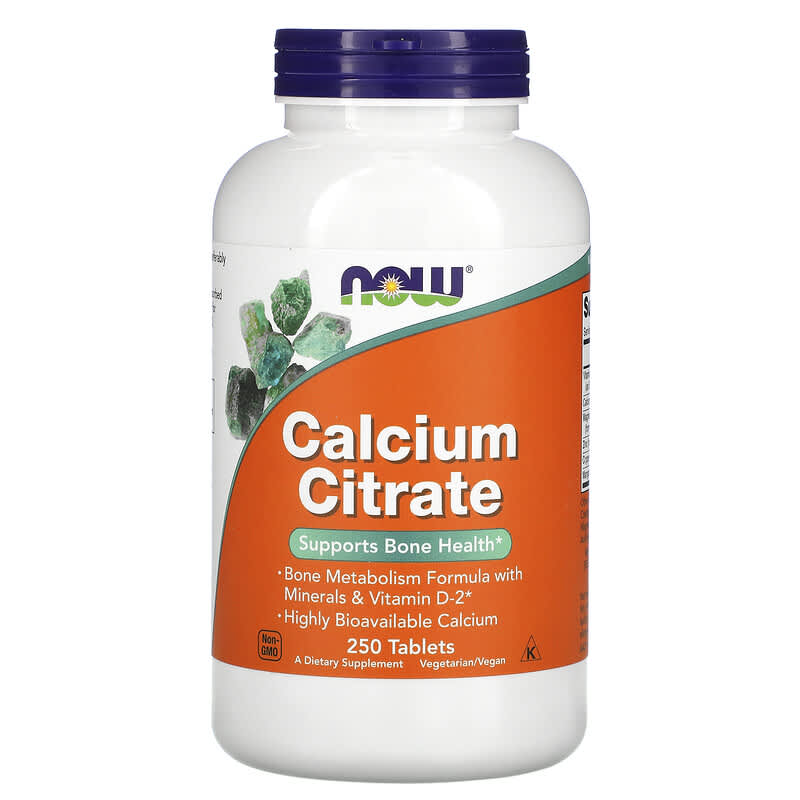 NOW Foods Calcium Citrate 250 Tablets 3 NOW Foods Calcium Citrate 250 Tablets 733739012326