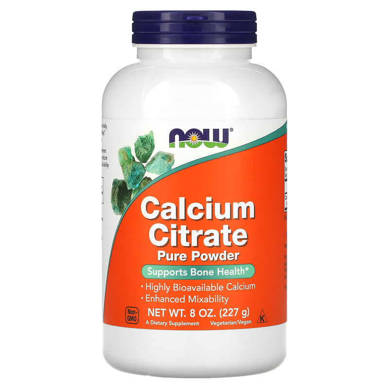 NOW Foods Calcium Citrate Pure Powder 8 oz (227 g) 3 NOW Foods Calcium Citrate Pure Powder 8 oz (227 g) 733739012401
