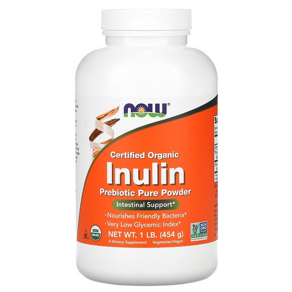 Mua Now Foods Certified Organic Inulin Prebiotic Pure Powder 1 lb 454 g giảm giá rẻ Hà nội TPHCM
