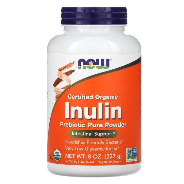 Mua Now Foods Certified Organic Inulin Prebiotic Pure Powder 8 oz 227 g giảm giá rẻ Hà nội TPHCM