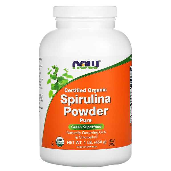 Now Foods Certified Organic Spirulina Powder 1 lb (454 g) 3 now foods certified organic spirulina powder 1 lb 454 g 7262