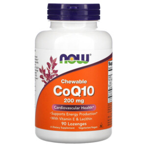 Mua Now Foods Chewable CoQ10 200 mg 90 Lozenges giảm giá rẻ Hà nội TPHCM